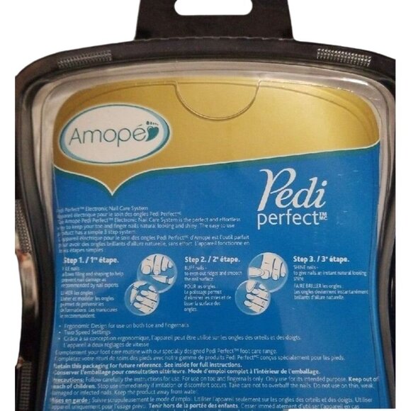 Amope Pedi Perfect Electronic Nail File Care System With 3 Refills And 1 AA Batt - Picture 4 of 4